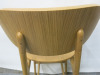 4 x Wooden Oak Frame High Back Stall in Natural Finish, Size 110cm. Note: only 4. - 6