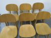 16 x Wooden Oak Finish Frame Dining Chair in Natural Finish, Size H83cm. - 4