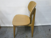 19 x Wooden Oak Finish Frame Dining Chair in Natural Finish, Size H83cm. - 5