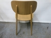 19 x Wooden Oak Finish Frame Dining Chair in Natural Finish, Size H83cm. - 6