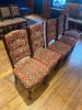13 x Country Seat Wooden Framed Dining Chairs Upholstered in Assorted Designs. - 6