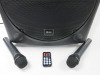 Boxed QTX Portable Powered PA Unit with 15" Speaker, Model QR15PA. Comes with 1 x VHF Wireless Microphones & IR Remote. - 7