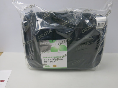 26 x New/Packaged Dicota Eco Top Traveller 12-14.1" Note Book Case.