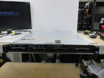 Dell Poweredge R420 Server, Running Two 2.20 GHz Six-Core Intel Xeon Processors. System Memory Size 24GB. NOTE: no HDD.