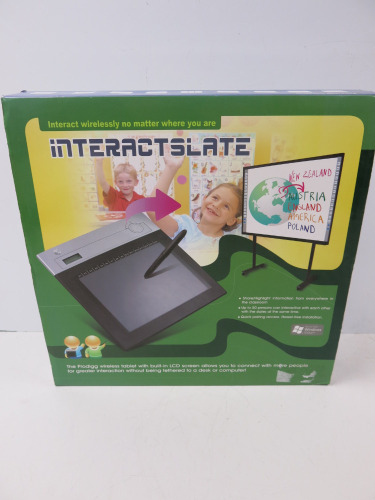 Interactslate Wireless Tablet. Comes with Box, CD & USB Cable.