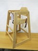Childrens Wooden High Chair in Natural Finish. - 2
