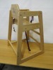 Childrens Wooden High Chair in Natural Finish. - 4