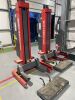 Set of 4 Totalkare T8DC, Cable Free, 7500kg Mobile Column Lifters, DOM 2022. Comes wit 4 x 240v Charge Leads. - 7