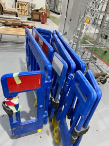 24 x Sections of Heavy Duty Plastic Barrier.