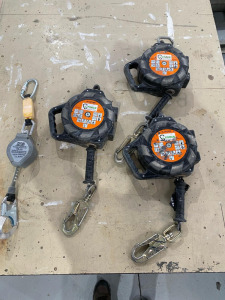 4 x Zero Retractable Fall Arresters.