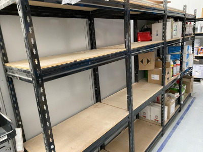 24 Bays of Lightweight Boltless Racking.