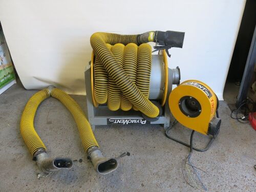 Plymovent 1300 Fume Extractor with Coiled Hose, Year 2005.