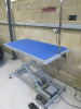 Groom Professional Dog Grooming Electric Raise & Lower X Frame. Comes with Blue Rubber Matting, Foot Pedals, Levellers for Stability & H-Bar. Size Length 126 x Width 65 x Height 27-91cm. Dog Capacity 120kg. - 5