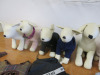 8 x Assorted Small Dog Jumpers, Fleece & Raincoats, 2 x Barbour Harnesses & 8 x Leather Dog Display's with 7 x Pearl Hangars. - 5