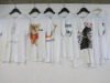 6 x Lubi-Menya Dog Motif Cotton T-Shirts. Size S-L. NOTE: soiled, require cleaning.