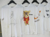 6 x Lubi-Menya Dog Motif Cotton T-Shirts. Size S-L. NOTE: soiled, require cleaning. - 2