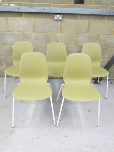 5 x Ikea Broringe Leifarne Chairs in Green.