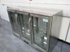 Adexa 3 Door Stainless Steel Polished Back Bar Chiller, Model SC-338FS. - 3