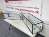 2 x Sayl Glass Counter Display Cases with Sliding Door & Shelf. Size H30 x W90 x D30cm. - 6