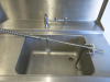 Stainless Steel Single Bowl Sink with Taps, Pre Rinse, Shelf Under & Splash Back, Size H93 x 120 x 75cm. - 3