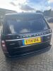 ET14 UHL: Range Rover SDV8 Autobiography Estate in Black. Automatic, Diesel, 4367cc, 8 Cylinder, Mileage 52,290. MOT Expires 3rd May 2024, 2 Previous Keepers. Full Red Leather Interior, Automatic Side Steps, Panoramic Sunroof, Sat Nav, Climate Control, He - 8