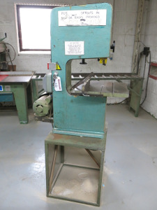 Startrite Model 12 S 10 Band Saw on Stand, S/N 106350, 240v. Comes with 1 x Spare Band.