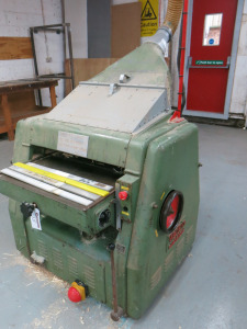 Wadkin Bursgreen 24" Wide Planer/Thicknesser with Power Rise & Fall. Machine Number 24 BAO 64136, 3 Phase with 4 Spare Cutters.