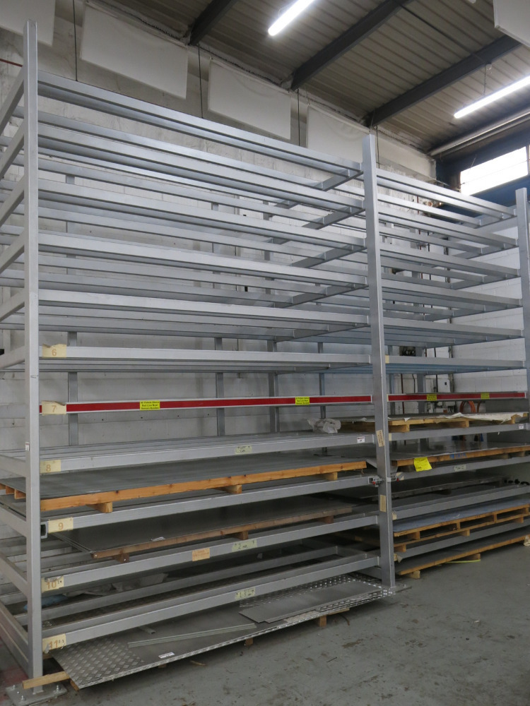 Large Sheet Material Storage Rack for Plate with 22 x Racks, 1000kg ...