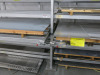 Large Sheet Material Storage Rack for Plate with 22 x Racks, 1000kg Capacity per Shelf. Left Side Capacity 3m x 1.5m, Right Side 2.5m x 1.25m. 2 x Pull Out Shelves. Overall Size H430 x W590 x D182cm. NOTE: bolted to floor, buyer to dismantle & collect fro - 3