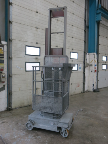 Liftman D125 Pneumatic Platform Lift, S/N 1330, Max Capacity 130kg, YOM 2001.