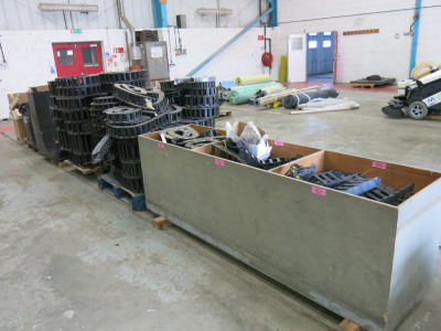 6 x Pallets Containing a Large Quantity of Assorted Size Plastic Cable Drag Chain (As Viewed).