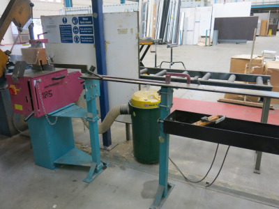 Kaltenbach TL350 Upstroking Cold Saw. M/C Number 301482, Year 2006. Comes with Stop Bench & Record Power RSDE2-A 50L Extractor.
