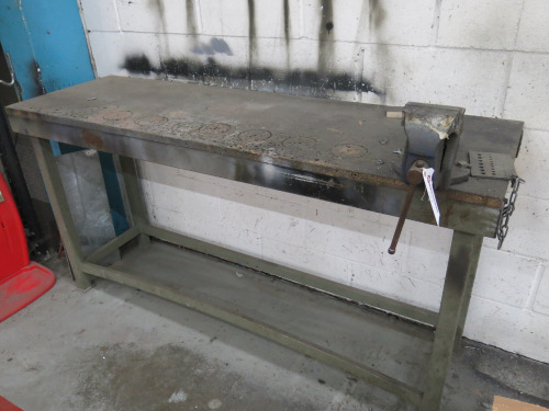 Irwin Record No 4 Engineers Vice on 180 x 55cm Workbench.