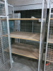 3 x Freestanding Lockable Warehouse Cages with Shelves to Include: 2 x Cages with Door (Size H206 x W124 x D80cm) & 1 x Cage with Door (Size H191 x W100 x D50cm). NOTE: no keys. - 4