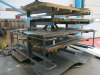 Cantilever 5 Tier Freestanding Double Sided Rack Containing Assorted Sheet Materials to Include: Check Plate, Sheet Metals & Mesh with Assorted Offcuts (As Viewed). NOTE: Includes stock behind against wall and surrounding on floor. - 10