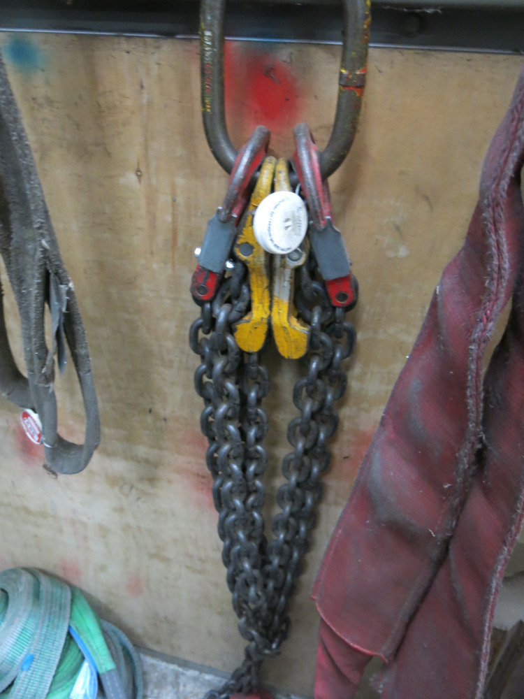 Quantity of Assorted Heavy Lifting Strops & Chains (As Viewed).
