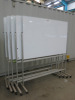 5 x Mobile White Boards, Size H210 x W180cm.