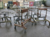 6 x Mobile Height Adjustable Trestles.