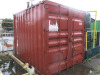 10ft x 8ft Shipping Container in Red.