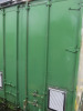 40ft Container Converted to Paint Room with Side Door, Power & Lined in Green/Cream. - 3