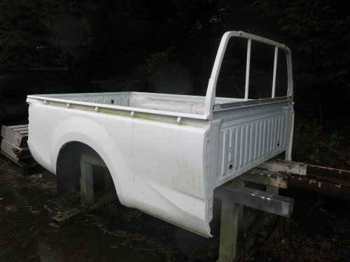 Rear Pick-Up Body of Isuzu D-Max Truck in White.