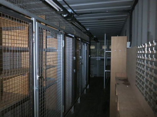 40ft Container Converted to Store Room, Fully Racked Internally with ...