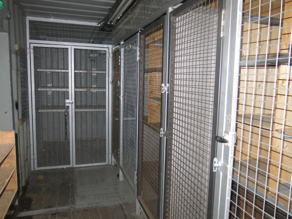 40ft Container Converted to Store Room, Fully Racked Internally with ...