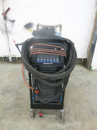 Miller Dynasty 350 Tig Welder, S/N MF050967L, 3 Phase with Foot Pedal & Attachments (As Viewed).