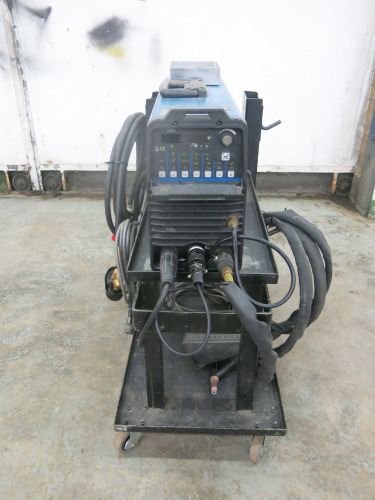 Miller Dynasty 200 Tig Welder,LG180278L, 3 Phase with Foot Pedal, Mobile Trolley & Attachments (As Viewed).