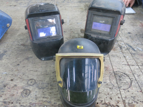 2 x SWP & 1 x ESAB Welding Masks.