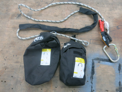 2 x Petzl Grillon Adjustable Lanyard ( 1 x 5M & 1 x 3M).