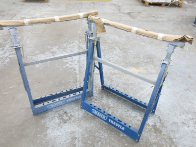 Pair of Draper Fold Out Height Adjustable Trestles.