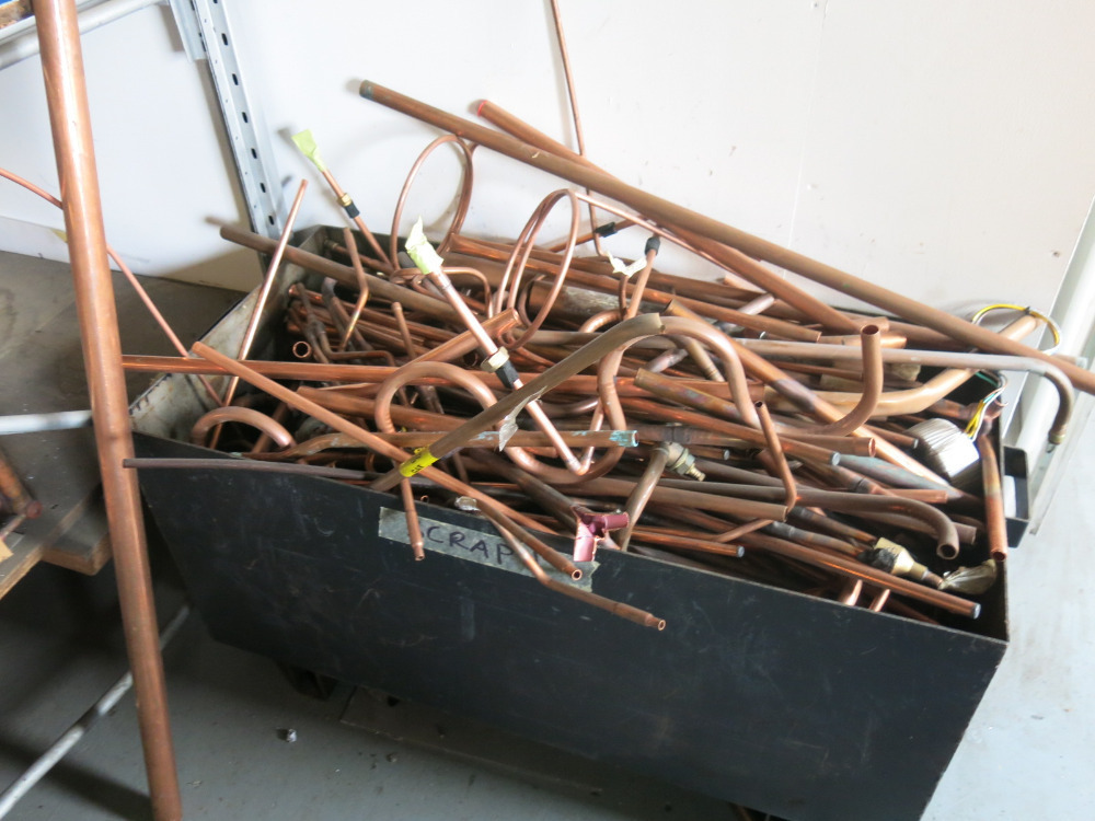 Contents of Plumbing Workshop & Wall Rack with Large Quantity of ...