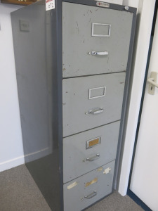 Chubb Fire Tested 4 Draw Filing Cabinet.